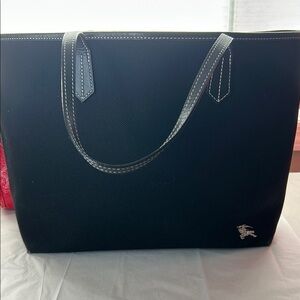 Good used Burberry  Blue Label tote black bag